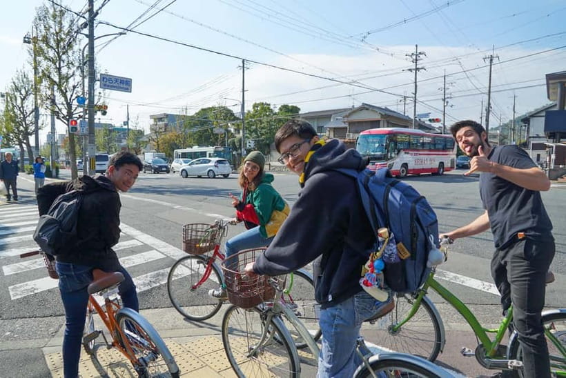 4.5-hr Kyoto Historical Highlights Bike Tour with UNESCO - Heian Shrine Adds a Different Religious View