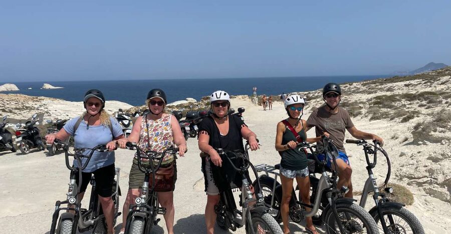 Adamas: Milos Highlights Tour on an Electric Bike - Sarakiniko: the swim that makes the tour memorable