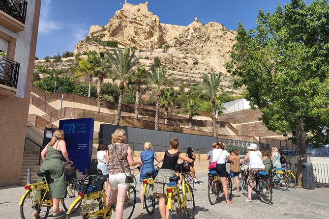 Alicante City & Beach Bike Tour - Santa Bárbara Castle views from Postiguet Beach
