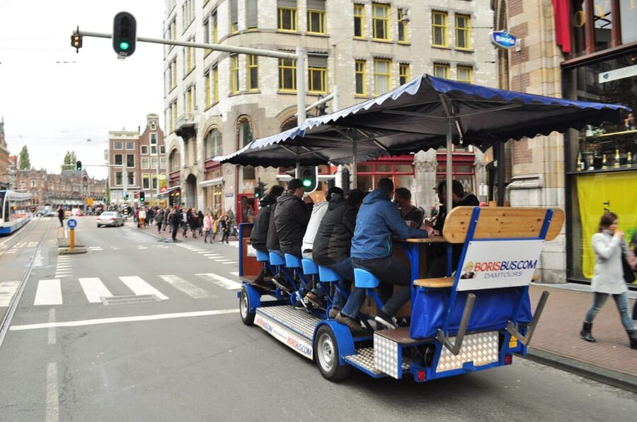 Amsterdam: The Original BUBBLES & BIKE Private Prosecco Tour - Cold Prosecco, music, and the work of pedaling