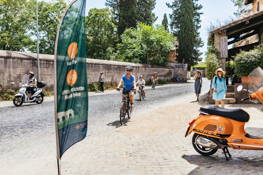 Appia Antica & Aqueducts e-Bike Tour - Official Provider - Villa dei Quintili and the ride toward the aqueducts