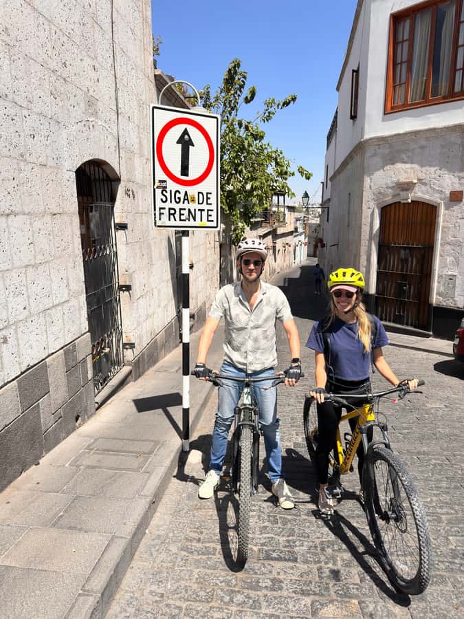 AREQUIPA BIKING CITY TOUR - Yanahuara Scenic Overlook is the postcard stop