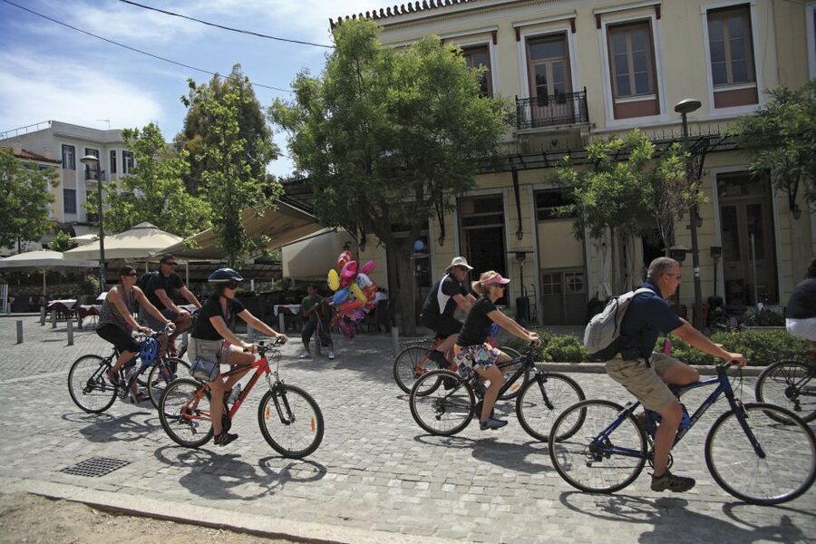 Athens: Bike Tour of Athens Historical Centre - Ancient Agora, Roman Forum, and the old city center
