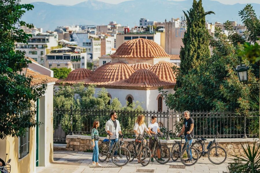 Athens: City Electric Bike Tour with Acropolis Visit Option - Thission, the Ancient Agora, and the Temple of Hephaestus
