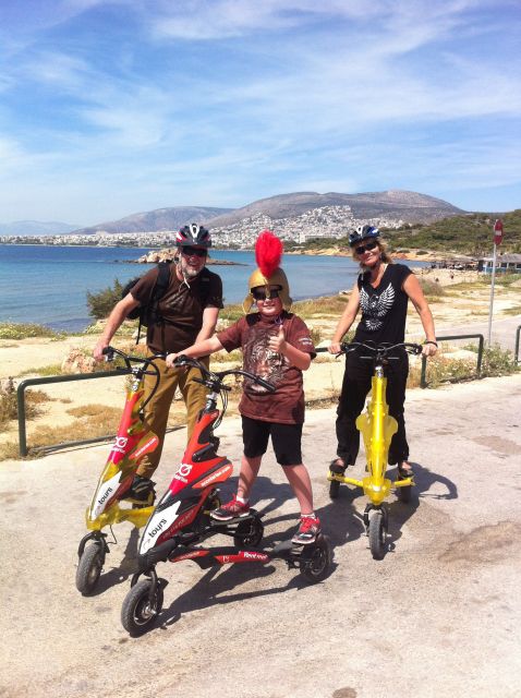 Athens Riviera Trikke Bike Tour & Vouliagmeni Lake - Blue flag beaches and rocky coastal views