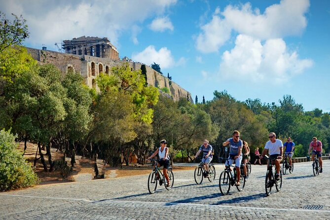 Athens Scenic Electric Bike Tour with optional Acropolis visit - Temple of Aries and the Acropolis from outside