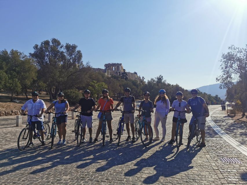 Athens: Sunset Bike Tour - Philopappou Hill gives you the first big view
