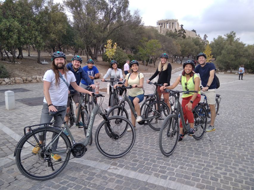 Athens: Sunset Bike Tour - Psirri and Monastiraki show modern Athens