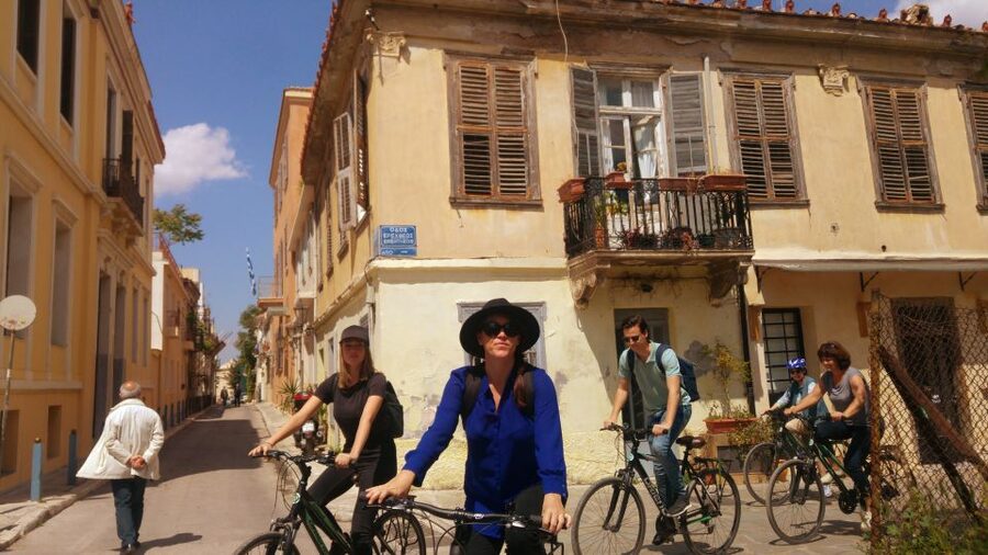 Athens: Sunset Bike Tour - Plaka and a postcard-like corner of Athens