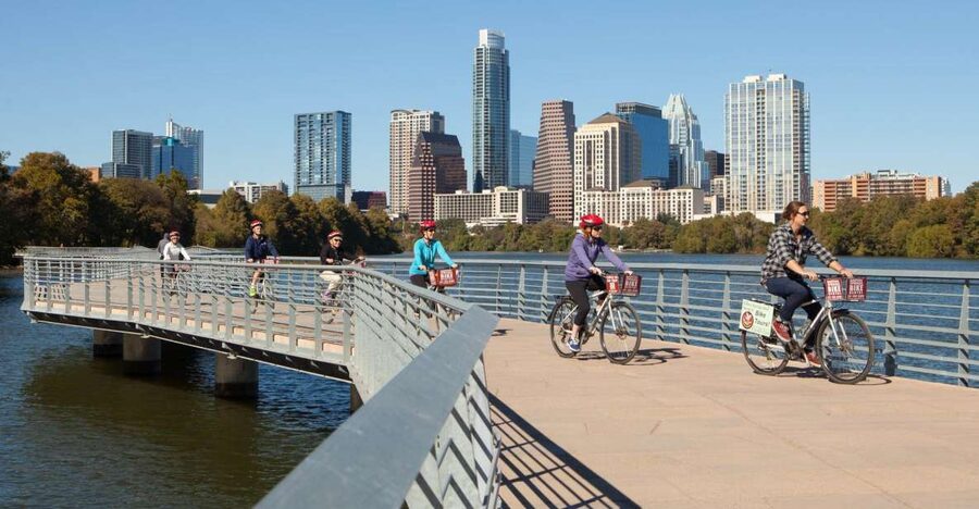 Austin: 2-Hour Sightseeing Bike Tour - Shoal Creek Trail and the finish at Pfluger Bridge