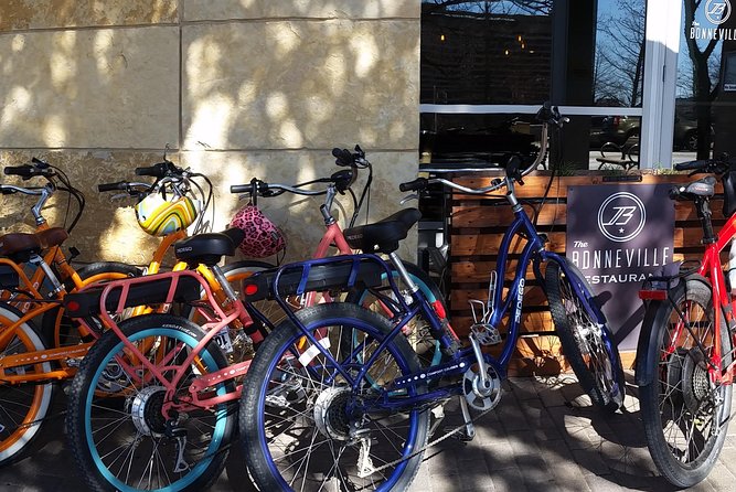 Austin E-Bike Foodie Tour - The Greetings from Austin mural is an easy win