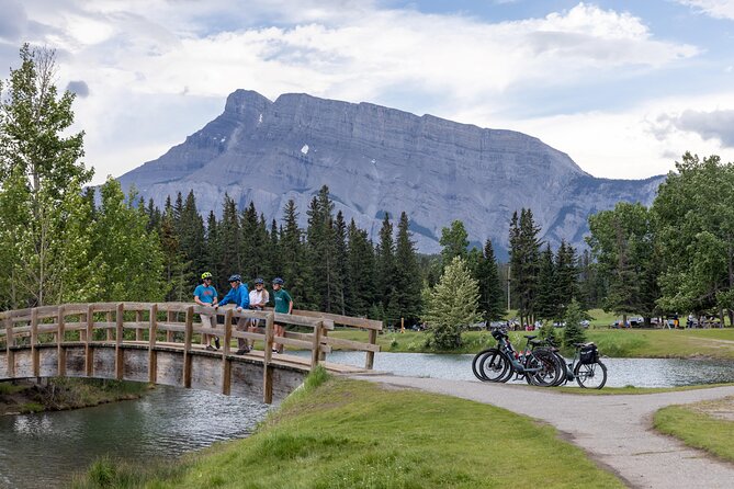 Banff Mountain Lakeside - E-bike Tour - E-bike comfort, effort, and rain gear