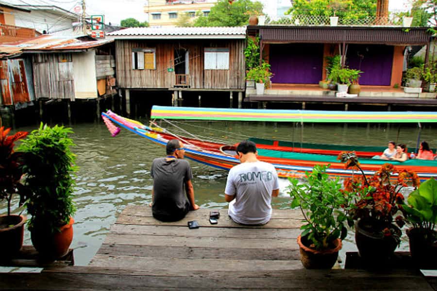 Bangkok’s Past with Local Taste Tour by Bike and Boat - The longtail boat back through Bangkok’s waterways