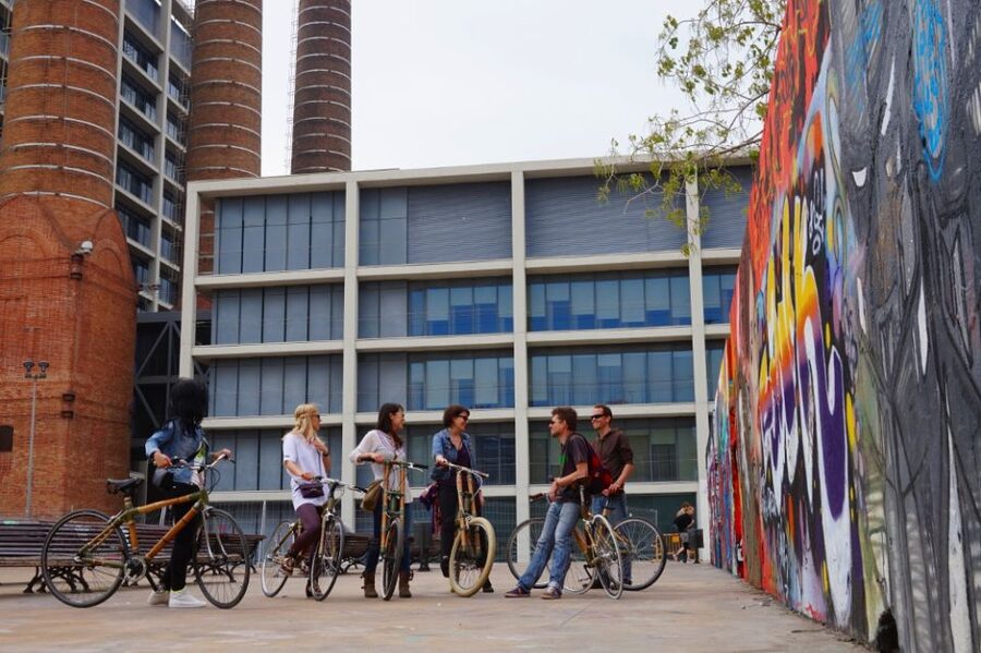Barcelona: 3.5-Hour Street Art Tour by Bamboo Bike - Looking closely at stencils and spray paint