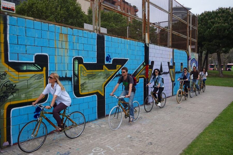 Barcelona: 3.5-Hour Street Art Tour by Bamboo Bike - What the three and a half hours demand from you