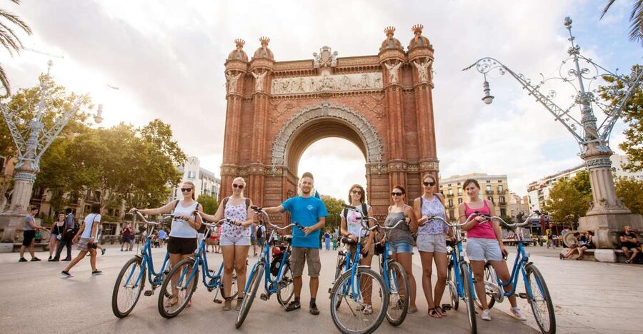 Barcelona Beach 3-Hour Bike Tour - Port Vell and the salty harbor