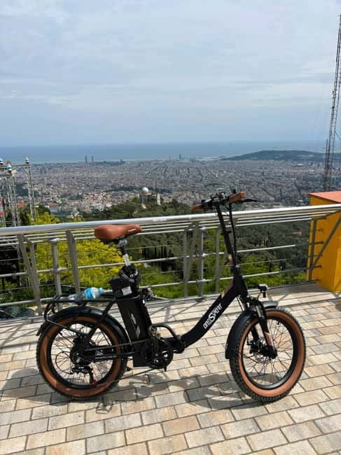 Barcelona: Explore the City with Eco-Friendly E-Bike Rentals - Climbing Montjuïc for panoramic views