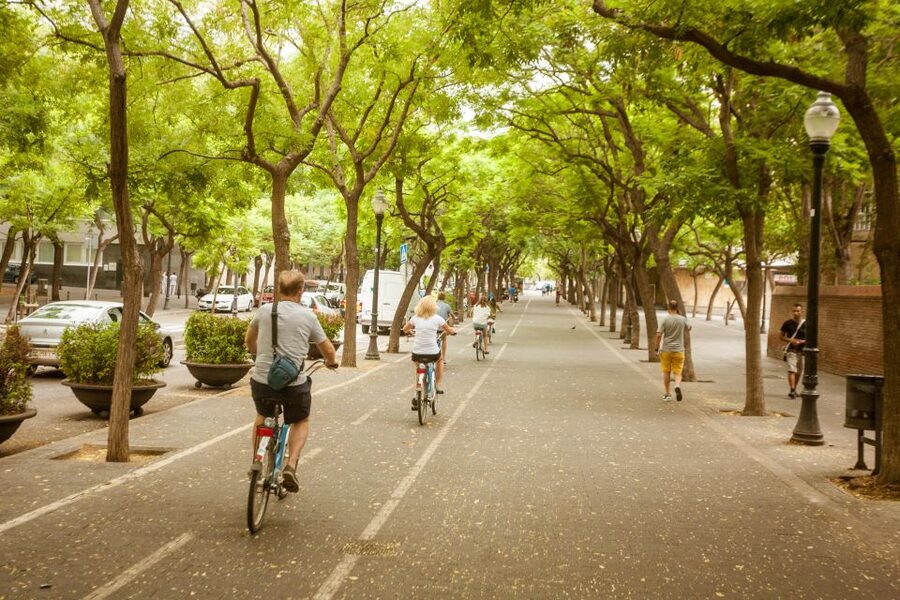 Barcelona Montjuic Three-Hour Bike Tour - A pause near the Joan Miro Foundation