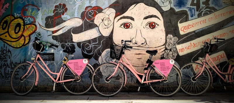 Barcelona | StreetArt Bike Tour Moco Museum - Keith Haring’s mural and the message behind it
