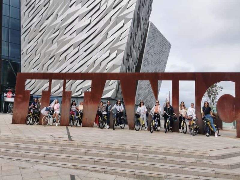 Belfast: City Highlights Bike Tour - The Titanic Quarter and the building slipways