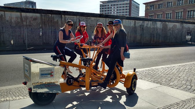 Berlin : Guided Private Sightseeing Tours with Funbikes, Teambikes - The Berlin Wall Memorial and GDR watchtower