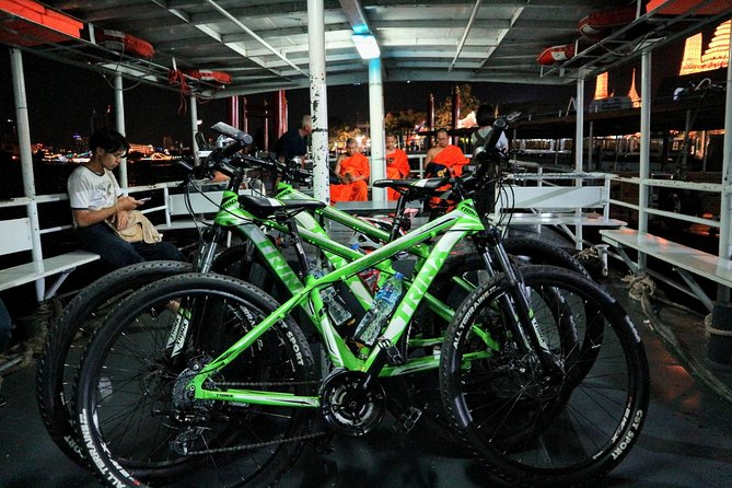 Bike Bangkok at Night with Thai Dinner - Returning by ferry through old back streets