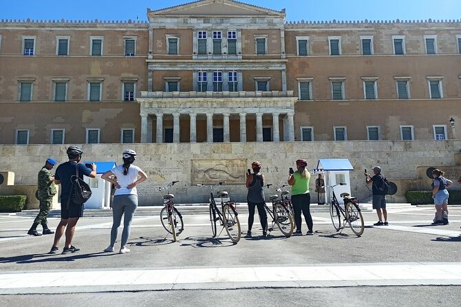 Bike tour ! It’s Ride through Athens' Local Treasures - The guards, central streets, and modern Athens