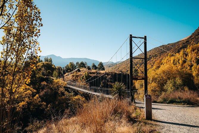 Bike & Wine Tour: Arrowtown to Valley of the Vines - River paths, bridges, and the bungee stop