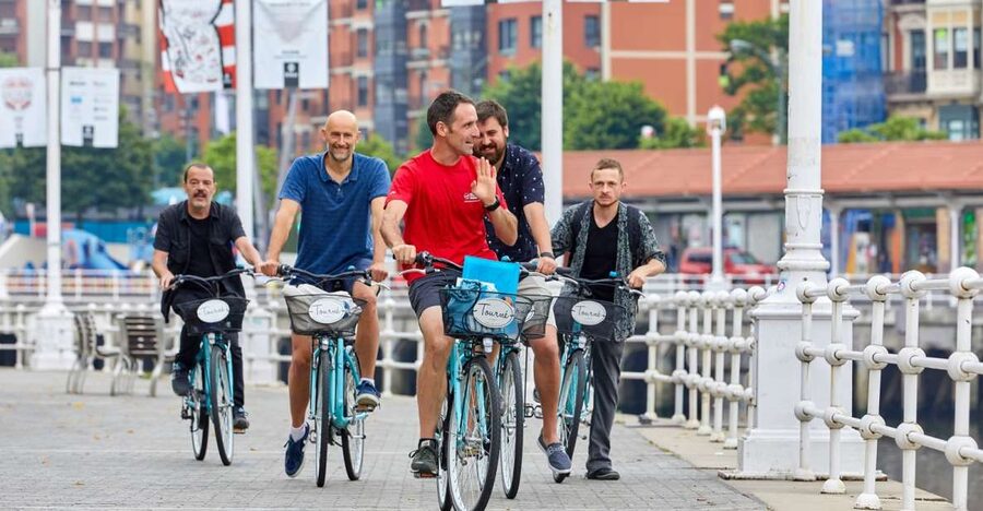Bilbao: Guided Highlights Small Group or Private E-Bike Tour - Starting where Bilbao began