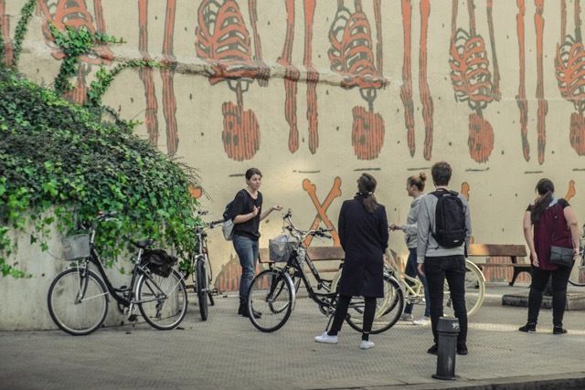 Bilbao: Street Art Small Group E-Bike Tour - City-center galleries and the contrast with street art