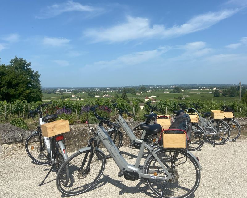 Bordeaux: St-Emilion Vineyards e-Bike Tour with Wine & Lunch - Lunch at a château, with wine and time to relax