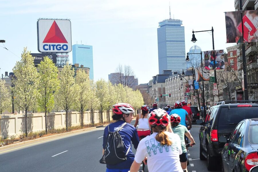 Boston: 2.5-Hour City View Bike Tour - From the starting point to Fenway Park