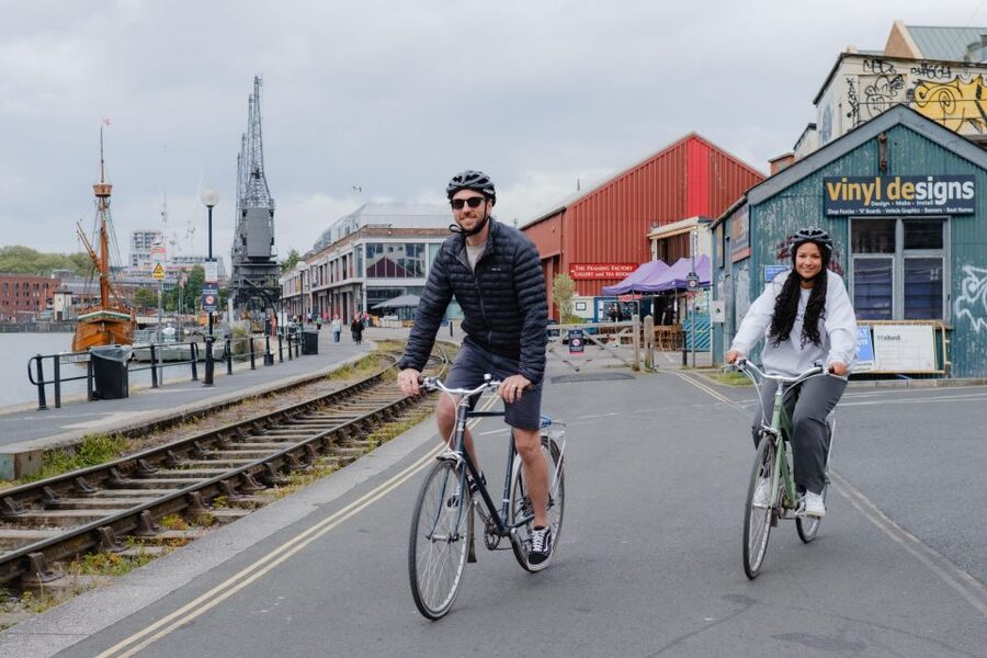 Bristol: The Best Of Bristol, Guided Bike Tour - Cliftonwood and the approach to the bridge