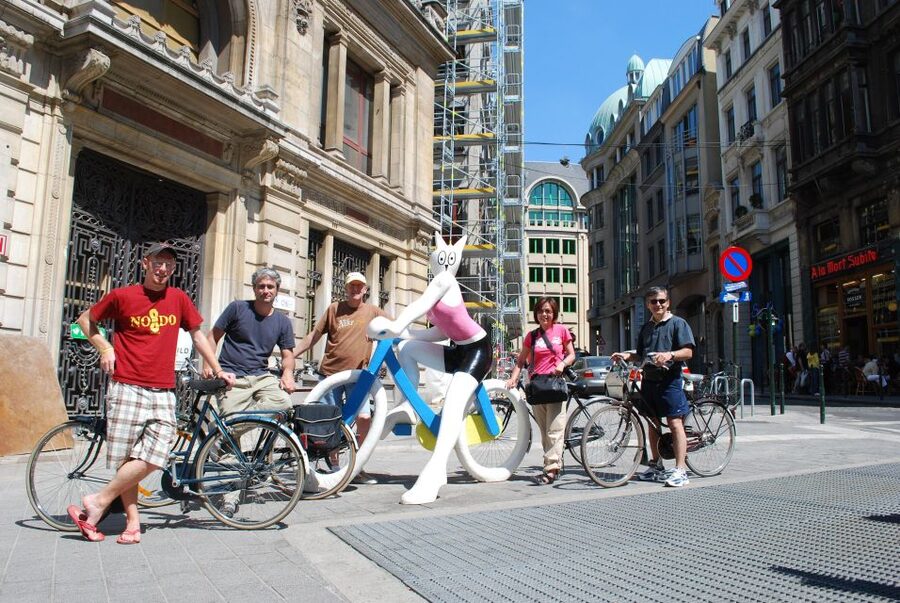 Brussels: Sightseeing Bike Tour - The Marolles and Court House