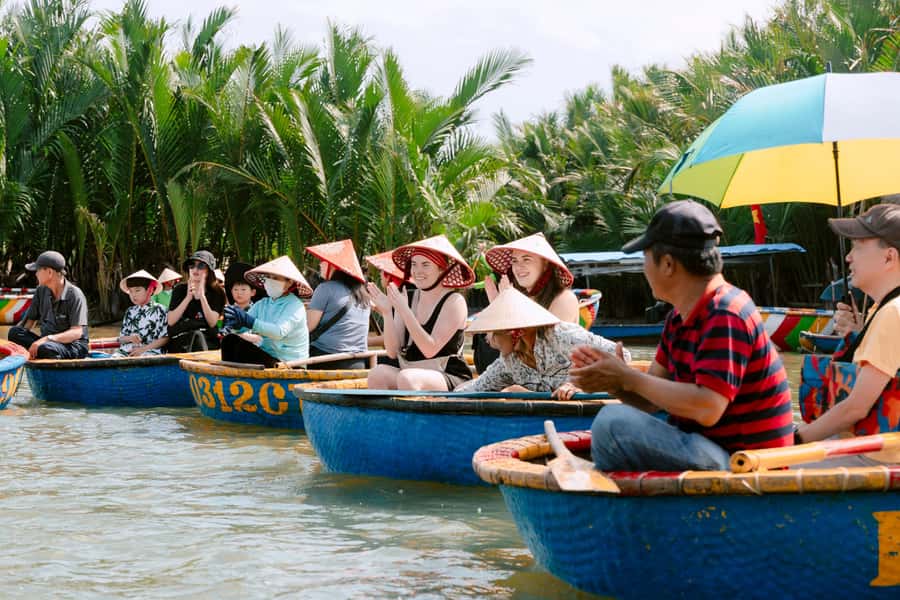 BUFFALO RIDING -BASKET BOAT & BIKE TOUR-HOI AN - Leaving Hoi An by bicycle