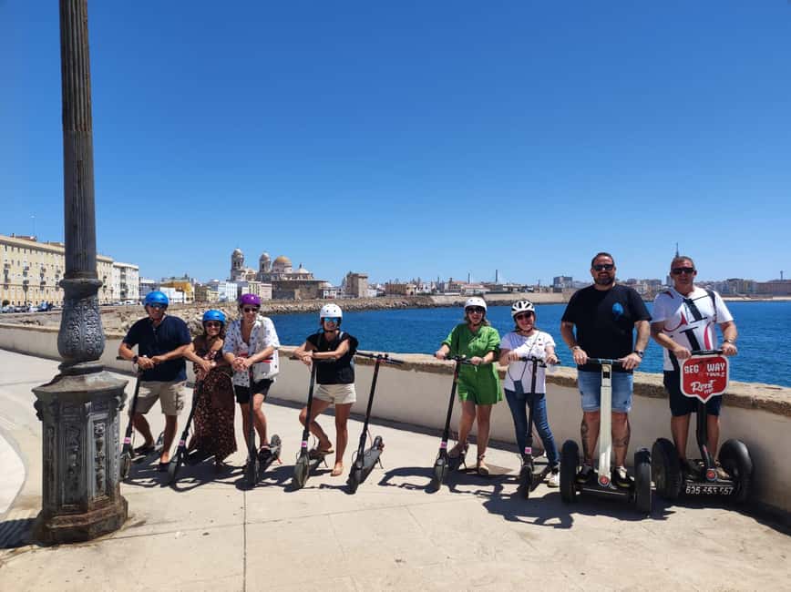 Cadiz: 1.45H Guided Segway/eScooters/EBikes for Big Groups - Reaching Catedral de Cádiz