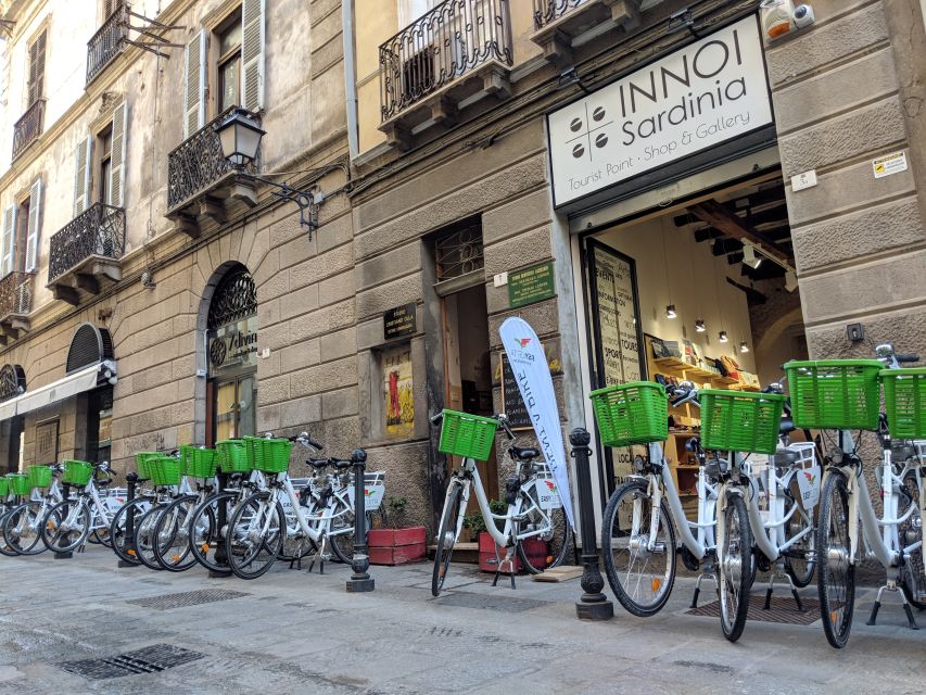 Cagliari E-Bike Tour: Canals & Flamingos at Molentargius - Starting near the port and getting used to the e-bike