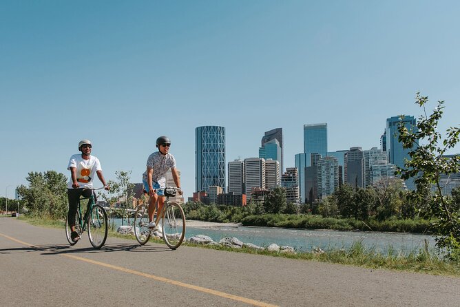 Calgary City Highlights 3 Hour Bike Tour, E-Bike Upgrade Avail. - Starting downtown with the Bow River