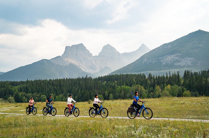 Canmore’s #1 Food Bike Tour: A Must Do Mountain Experience! - Downtown Canmore, with food and mountain views