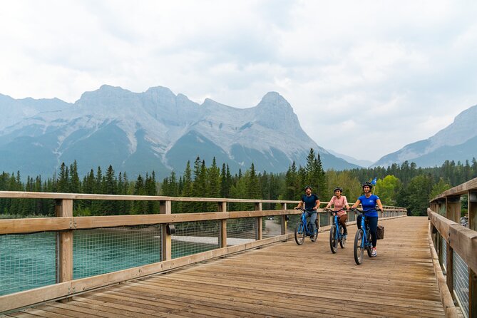 Canmore’s #1 Food Bike Tour: A Must Do Mountain Experience! - The Three Sisters as your mountain backdrop