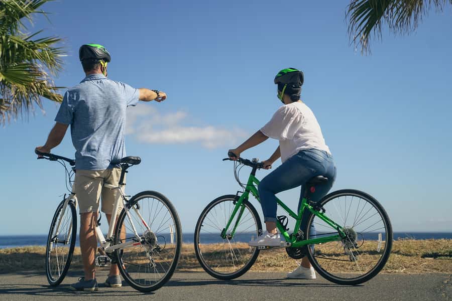 Cape Town Guided City Cycling Heritage Tour - Private Tour - Sea Point Promenade and the Atlantic horizon