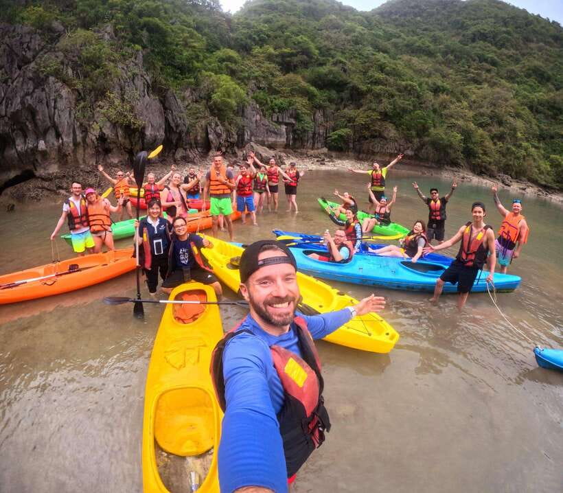 Cat Ba: Lan Ha, HaLong bay full day- biking, kayaking, lunch - Leaving Cat Ba and entering Lan Ha Bay