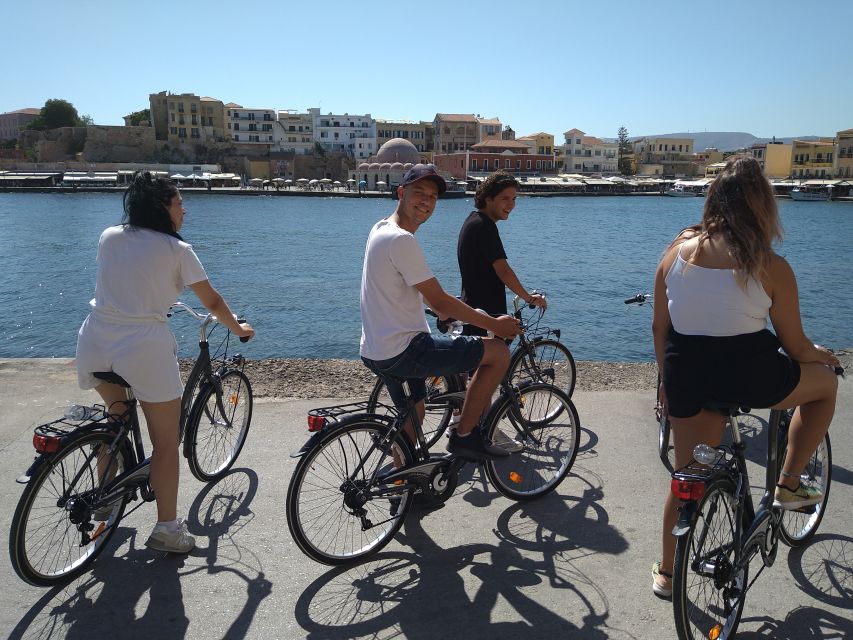 Chania: City Highlights Small Group Bike Tour - The viewpoint break: lemonade, tea, and a better view