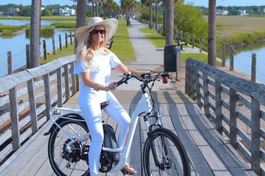 Charleston: Low Country and Shores E-Bike Tour - Pitt Street Bridge and the marsh views