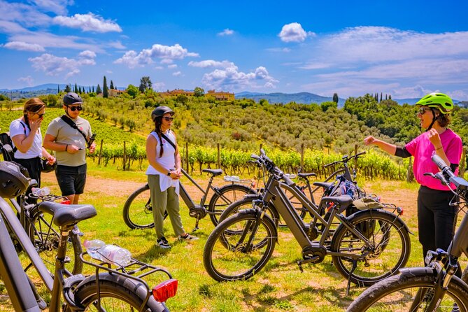 Chianti Hills E-Bike Tour with Tuscan Lunch & Two Wine Tastings - Key points at a glance