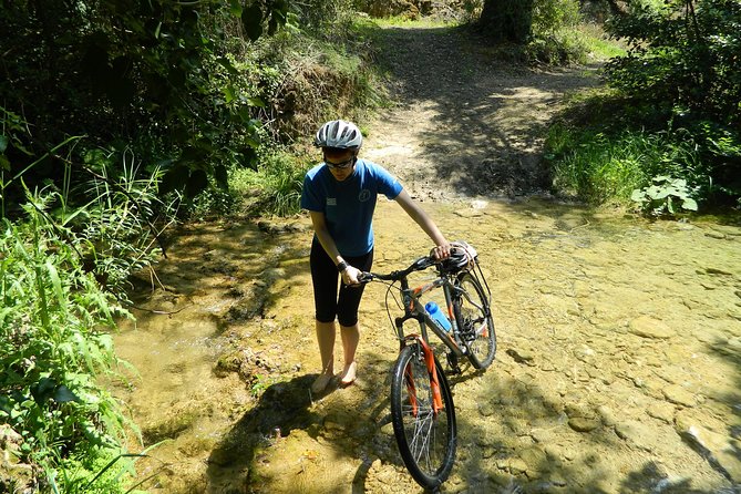 Corfu by bike: Countryside, Forests and Villages - Doukades and coffee in an old-style cafe