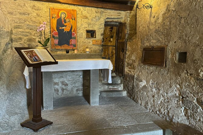 Cortona E-Bike Scenic Ride - Private Medieval Countryside tour - Eremo Le Celle and the quiet of Saint Francis