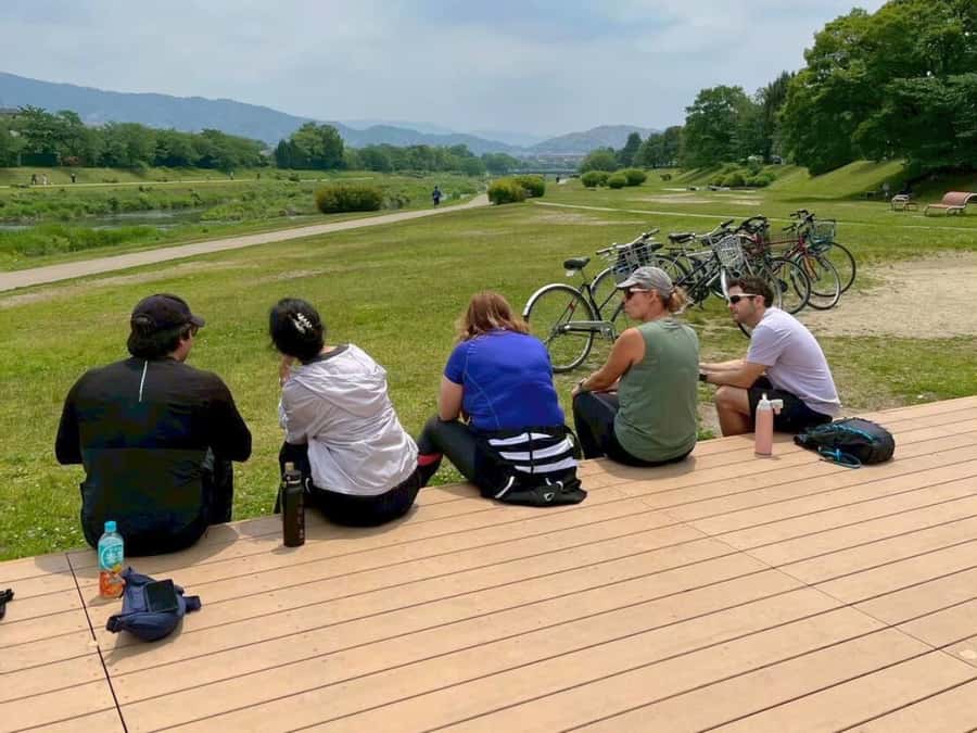 Cycle Kyoto's Hidden Gems & Gion Stroll - Starting beside the river