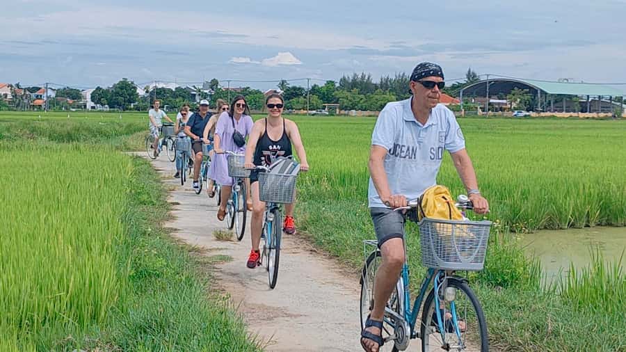 Cycling, Water Buffalo Riding, Traditional Farming Life - Leaving Hoi An by Bicycle