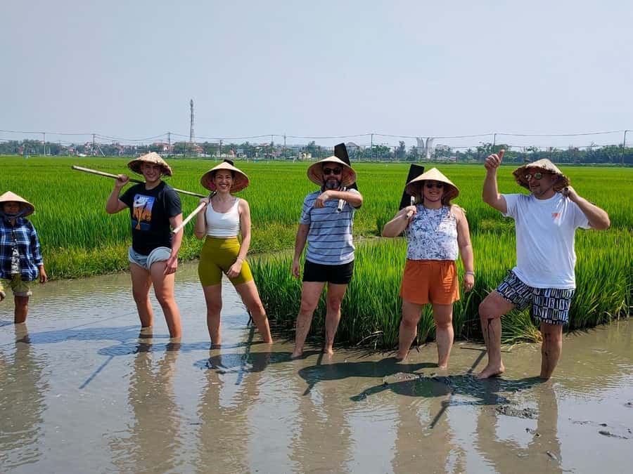 Cycling, Water Buffalo Riding, Traditional Farming Life - Paddling Through the Water-Palm Channels